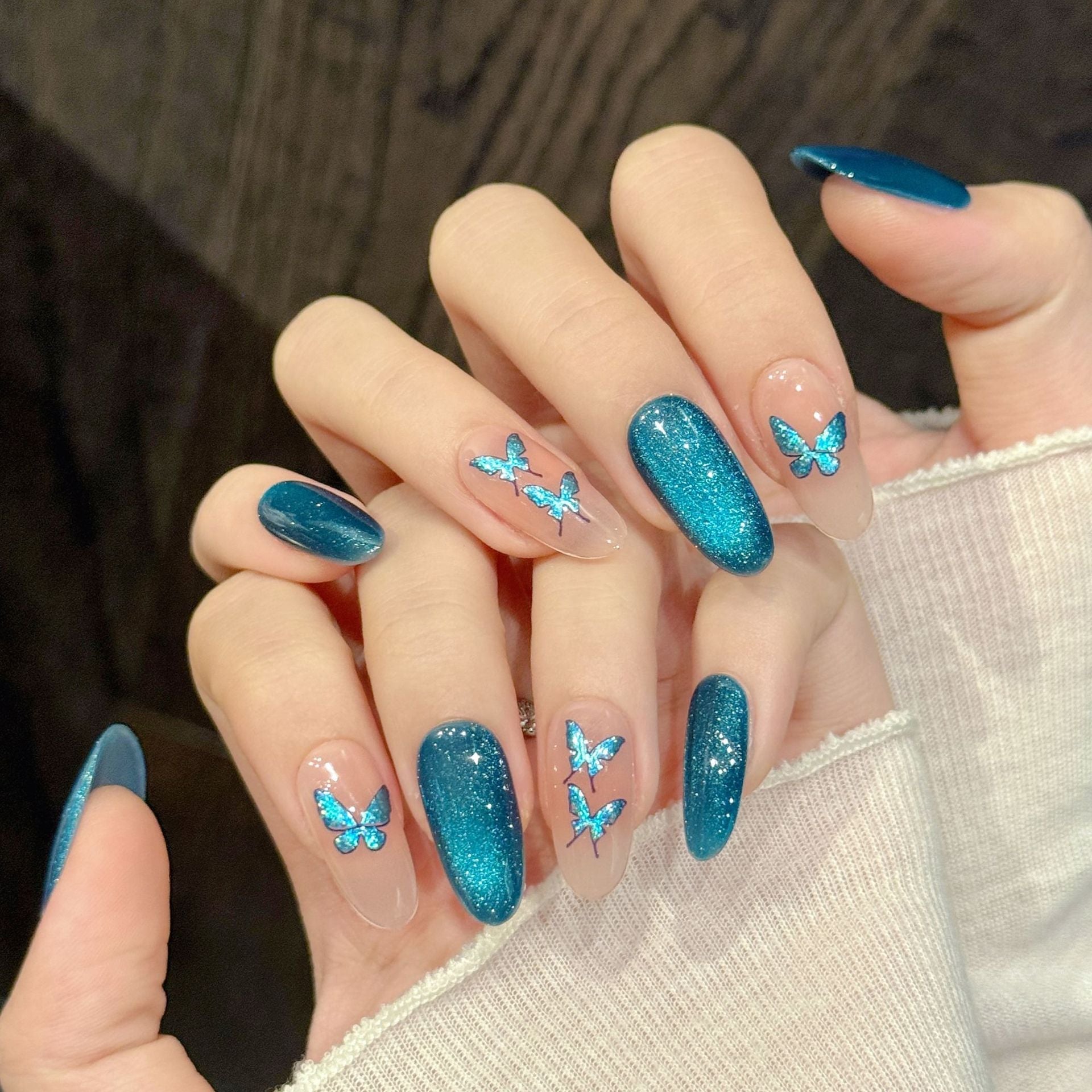 Blue Glitter Butterfly