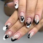 Halloween Round Nail Collection Press on nails Art Finished Products Press on Nails Fake Nails Nail Art Patches – Image 10