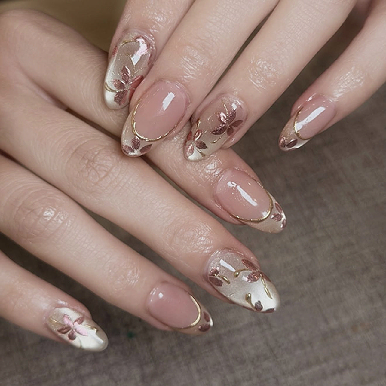 Rose Gold Floral