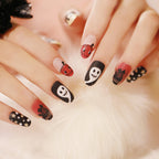 Halloween Round Nail Collection Press on nails Art Finished Products Press on Nails Fake Nails Nail Art Patches – Image 4