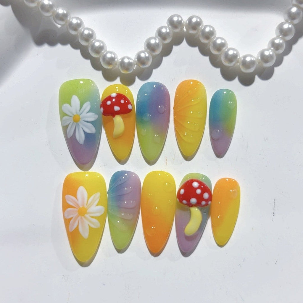 Rainbow Daisy Mushroom