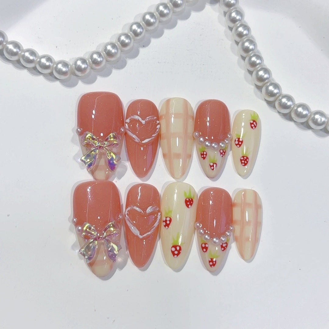Strawberry Bow Heart