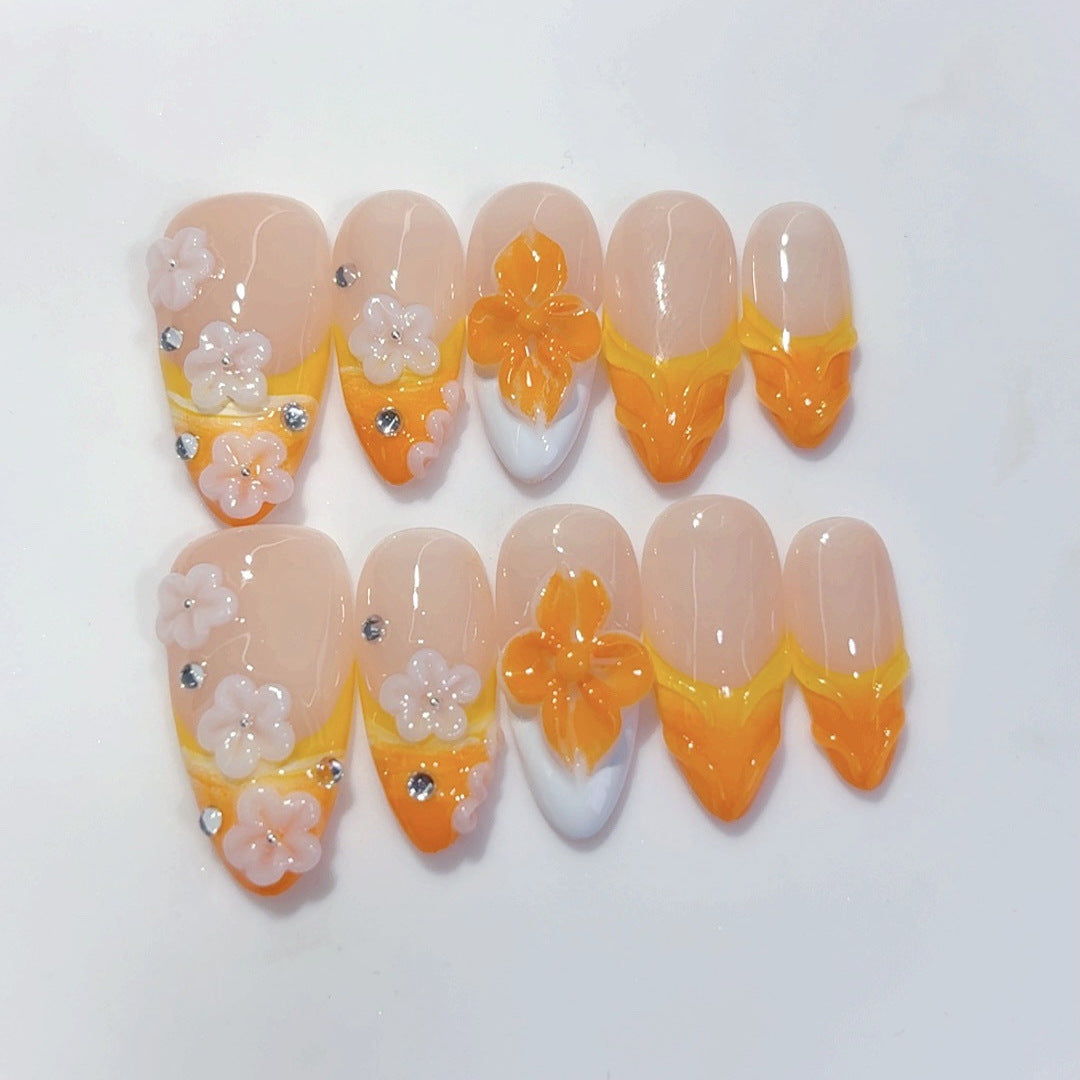 Orange Floral Glow