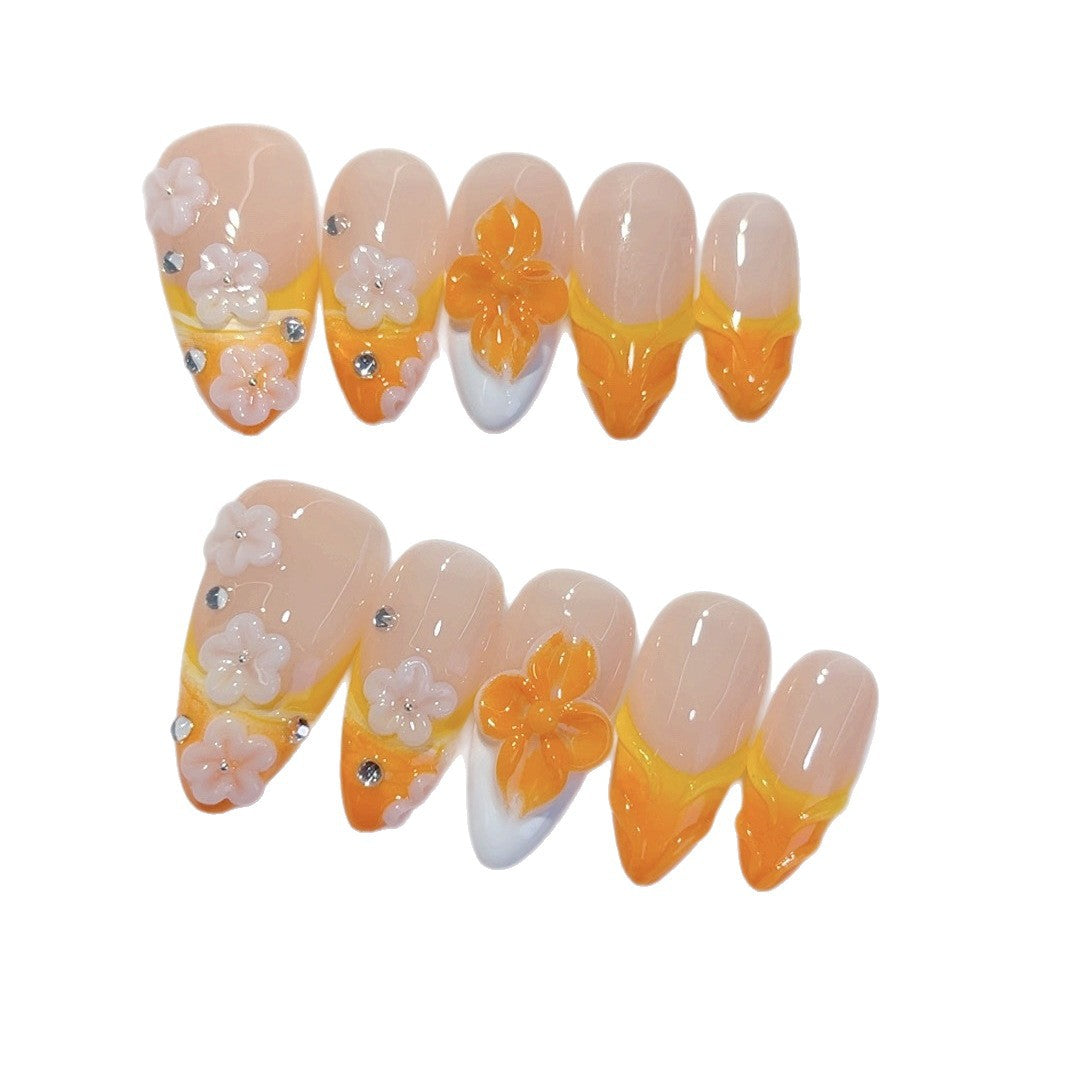 Orange Floral Glow