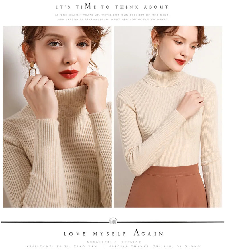 Heliar Women Fall Turtleneck Sweater