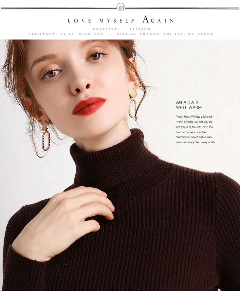 Heliar Women Fall Turtleneck Sweater