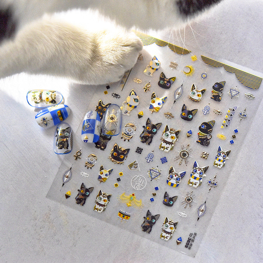 Mystic Cat Nail Art