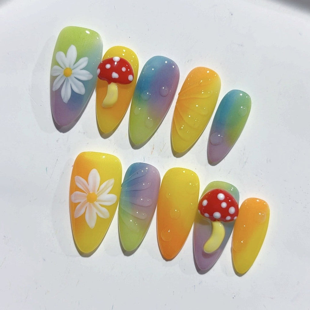 Rainbow Daisy Mushroom