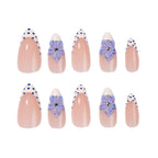 Blue Floral Polka