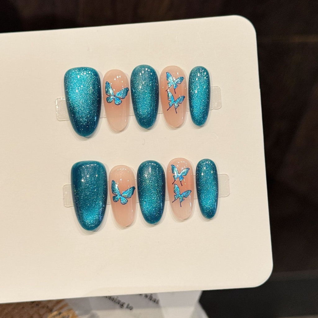 Blue Glitter Butterfly