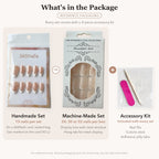 Halloween Round Nail Collection Press on nails Art Finished Products Press on Nails Fake Nails Nail – Reference Packaging