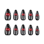 New Halloween wear armor spider flash manicure short almond press on nails 365nails – Image 8
