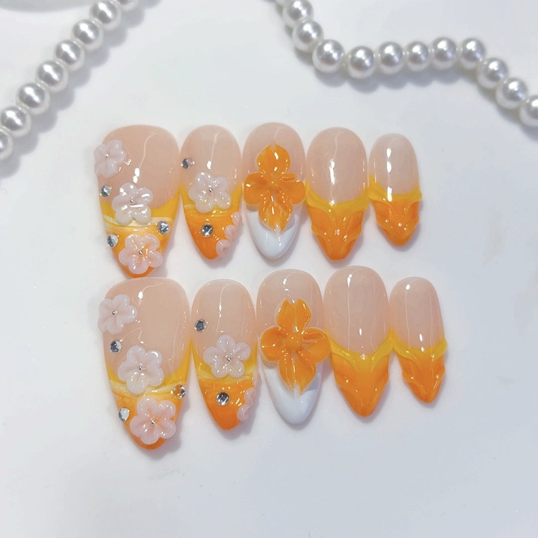 Orange Floral Glow